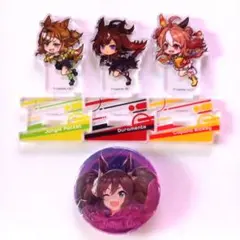 ウマ娘　セブンイレブン　アクリルスタンド　メガイルミ　缶バッジ