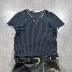 【archive】Henry neck tee/Y2K/swag/layered