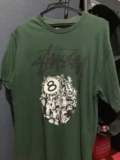 Stussy 8ボール Tシャツ グリーン Mサイズのサムネイル