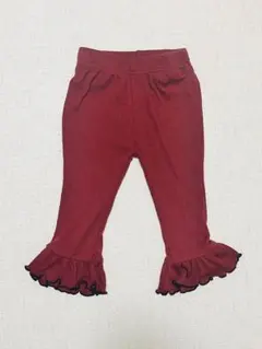 ＆mignon アンドミニョン フレアパンツ メロウ 赤 エンジ ボルドー