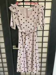 ドット柄ワンピース　ダズリン　美品