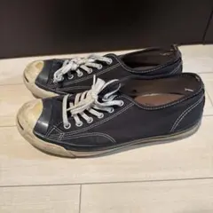 CONVERSE Jack Purcell レザー ブラック スニーカー
