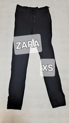 ZARATrafaluc collection★スキニー 黒 編み上げ XS
