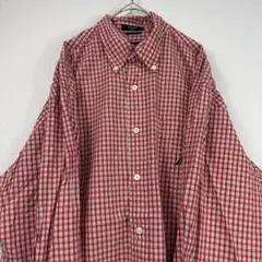 NAUTICA チェック柄シャツ 赤 レッドのサムネイル
