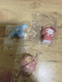 むぎゅぎゅ！パーカーフィギュア　ガチャ　サンリオ3点セット