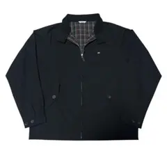 未使用級 ゴールデンベア スウィングトップ 裏地チェック 短丈 ブラック XL