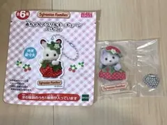 シルバニアファミリー　赤ちゃんアクリルキーチェーン-いちご- ハスキーの赤ちゃんのサムネイル