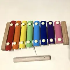 フライングタイガー おもちゃ 鉄琴 カラフル 打楽器　木製 木琴 8音のサムネイル