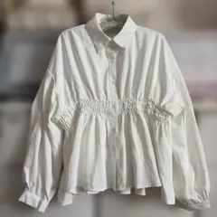 短期出品　リガレクト　ホワイト　ブラウス　未使用
