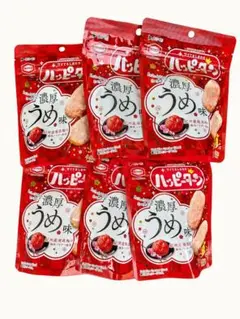 亀田製菓　ハッピーターンミニ　濃厚うめ味 6袋のサムネイル