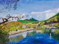 新品】東山魁夷「湖澄む」 ポスター 複製画 日本画 風景画 額付 - メルカリ