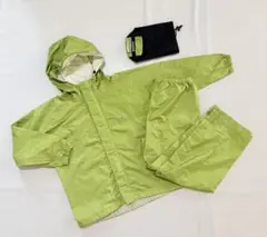 120　mont-bell 上下　カッパ　雨具　モンベル クレッパー 緑