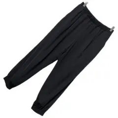 【UNIQLO】完売！クレープジャージージョガーパンツ 黒 L 美品！