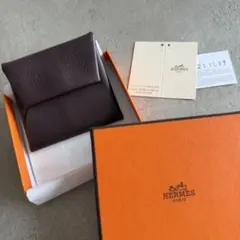 新品】エルメス バスティア ヴェルソ 小銭入れ オレンジ✖️ライム