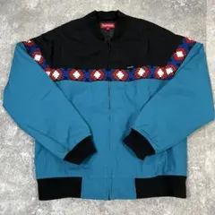 Supreme ジップアップ ブルゾン 青のサムネイル
