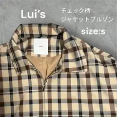 Lui's チェック柄ジャケットブルゾン