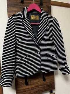 CECIL McBEE ボーダージャケット　テーラードジャケット　M size