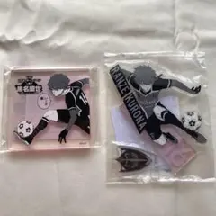 ブルーロック展　黒名蘭世　アクリルスタンド　コマプレートスタンド