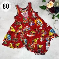 Hysteric ヒステリックミニ　ノースリーブワンピース　パンツ付き　赤のサムネイル