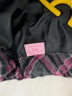 メゾピアノ チェック柄フリルスカート