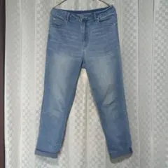 しまむら PREMIUM JEANS ストレッチ デニムパンツ ライトブルーのサムネイル