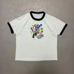 スクリーンスターズベスト90sUSA製ゲイブルズガーデンアートリンガーTシャツ白のサムネイル