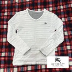 バーバリーブラックレーベル カットソー　ロンT サイズ2