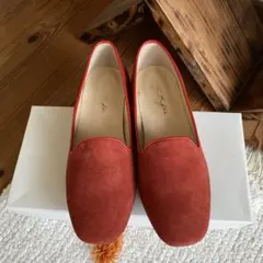 スエードパンプス オレンジ 23 ㎝　未使用品