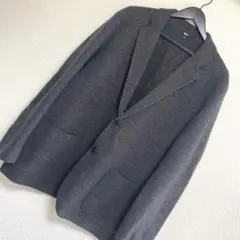 UNIQLO C ユニクロ ニットジャケット ダークグレー スーツ　XXL