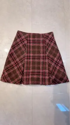 SNIDEL ロービングチェックスカショーパン　1
