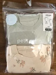 【新品未使用】petit main 7分袖2WAYオール 2枚セット 弱酸性