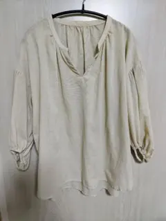 earth　五分袖ブラウス