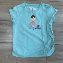 ミキハウス バレリーナ刺繍 Tシャツ 90