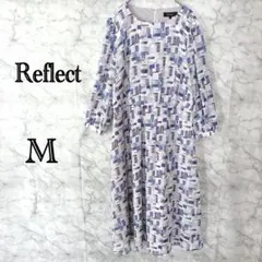 Reflect リフレクト ワンピース 9 Mサイズ 総柄 フレアワンピース