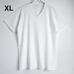 M*ク様 【希少】Vネック Tシャツ XL ホワイト 無地 日本製のサムネイル