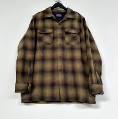 超スペシャル 90s ペンドルトン オンブレ チェック シャツ M ブラウン