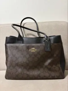 COACH ブラウン ブラック トートバッグ