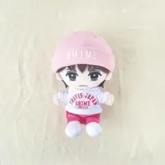 はぴぬい　服　カレッジパーカー　ピンク　SHIMEのサムネイル