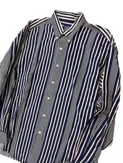 希少！90s ビンテージ OLDGAP ストライプ長袖シャツ サイズL オールド