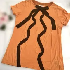 LANVIN en Bleu オレンジリボンTシャツ 38