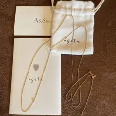 『未使用』アガット☆K10 『極美品』ロングネックレス