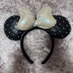 東京ディズニーリゾート カチューシャ ブラック キルティング