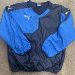 PUMA ピステ・ウィンドブレーカー 120 青/黒