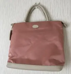 収納力抜群 IBIZA イビサ ハンドバッグ　優しい春色ピンク！