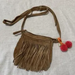 ZARA kids レザー　ショルダーバッグ　ポシェット