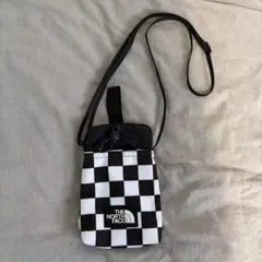 THE NORTH FACE チェック柄 スマホショルダーバッグ