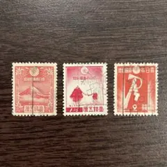 旧版富士鹿切手3種10セット。 旧版富士鹿切手3種10セット。 旧版富士鹿切手3種10セット。