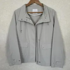 ヒューマンウーマン　ブルゾン　Mサイズ　ホワイトグレー