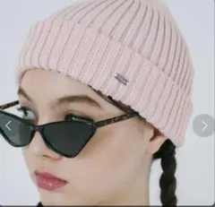 ピンク ニット帽 tinajojun