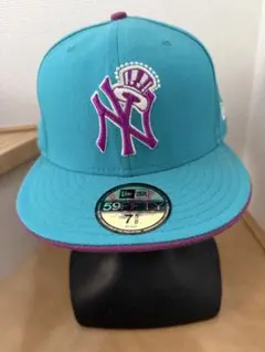 New Era 59FIFTY ターコイズ NYキャップ